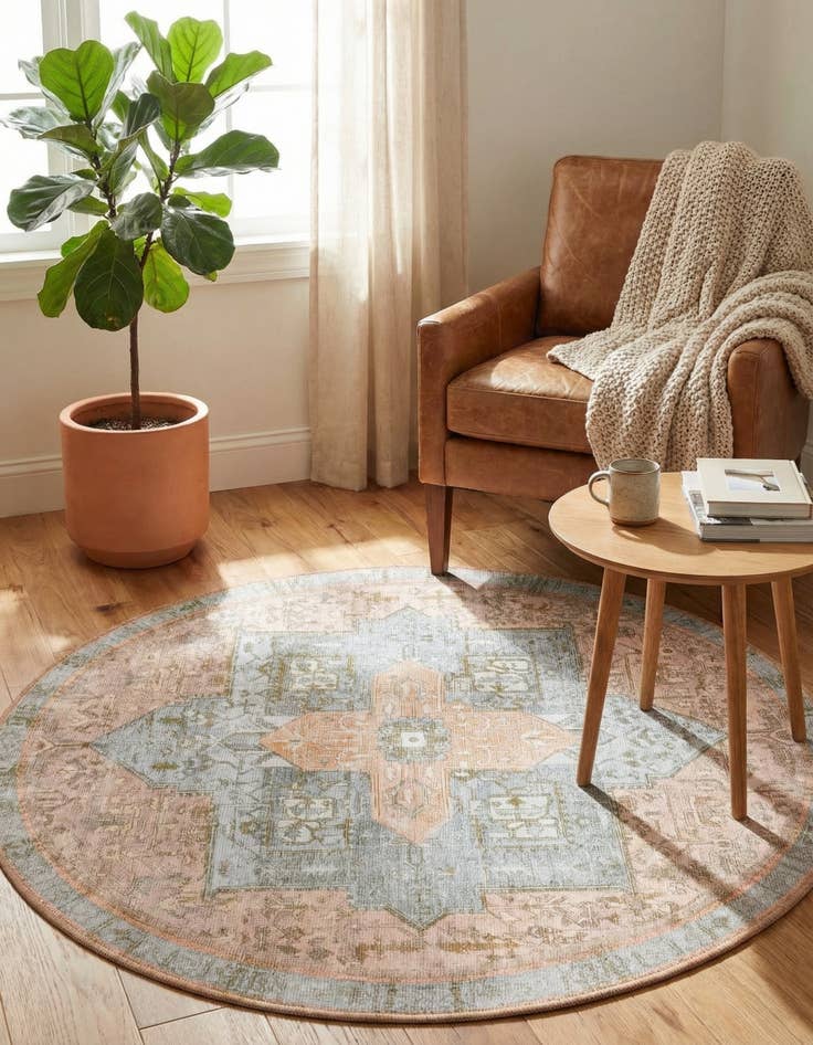 Detail image of 3' 6 x 3' 6 Timeless Round Rug