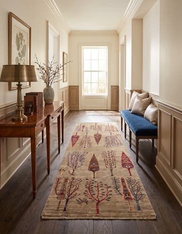 3' 6 x 9' 9 Hand Knotted Ariana Ziegler Runner Rug