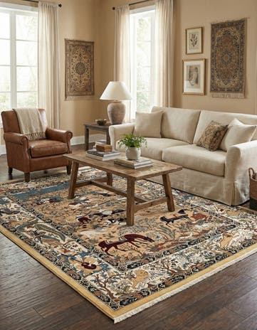 Tan Nain Design Rug