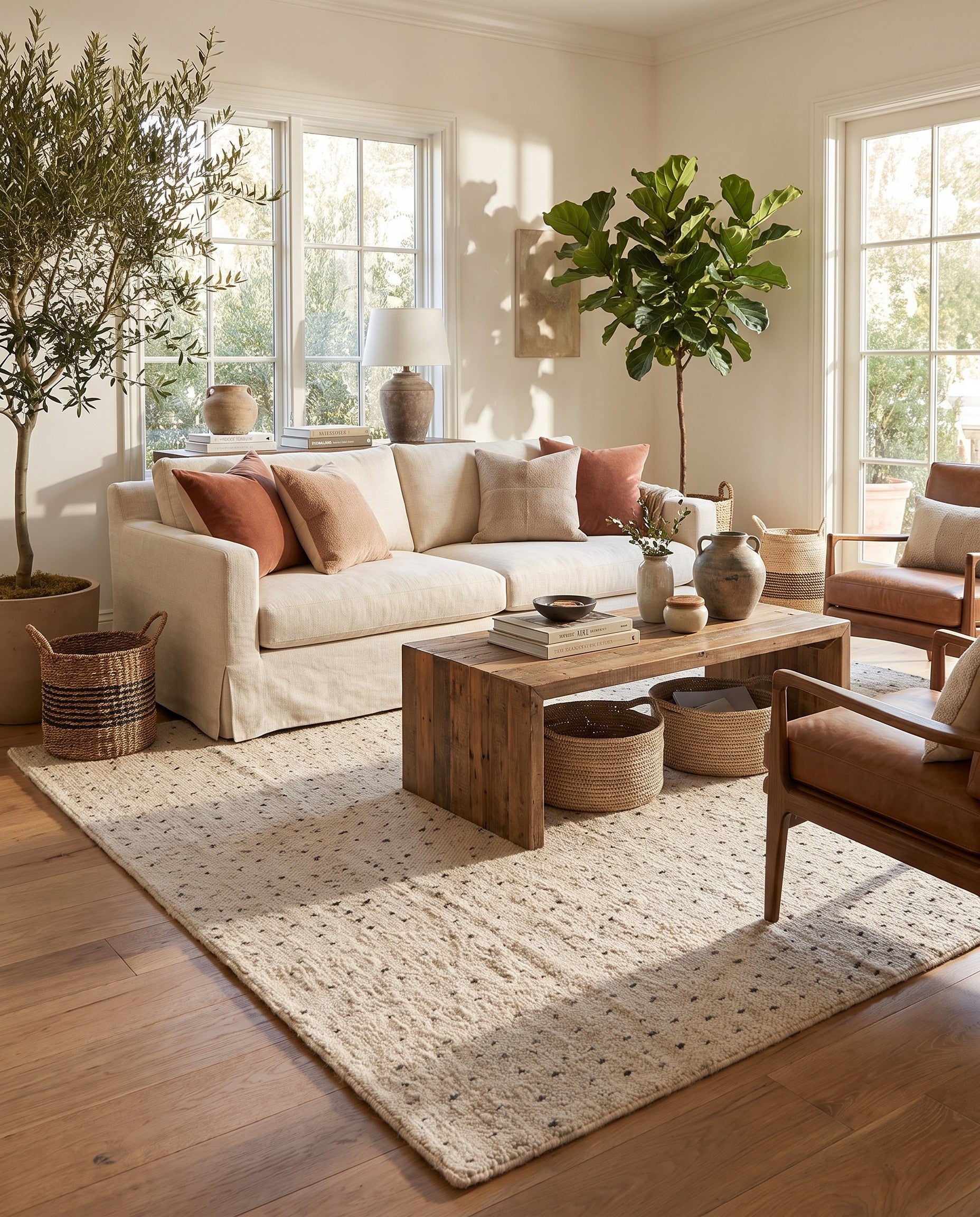 8' 2 x 9' 10 Hand Knotted Moroccan Wool Rug