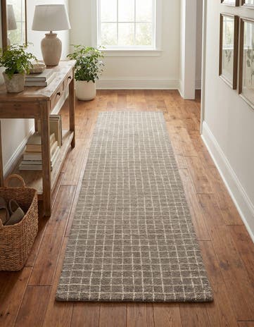 Slate Gray Heritage Line Wool Runner Rug