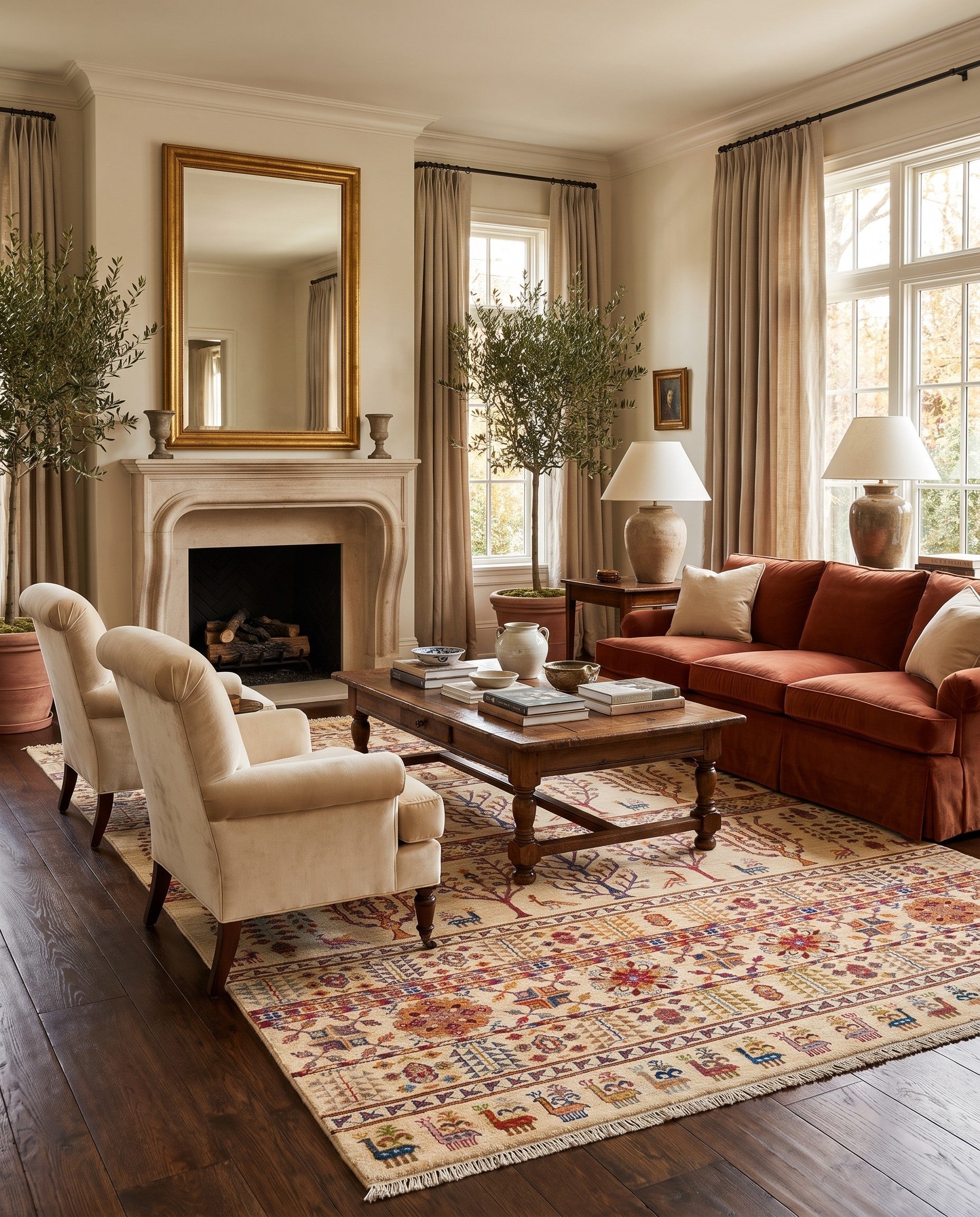 5' 11 x 8' 2 Hand Knotted Ariana Ziegler Rug