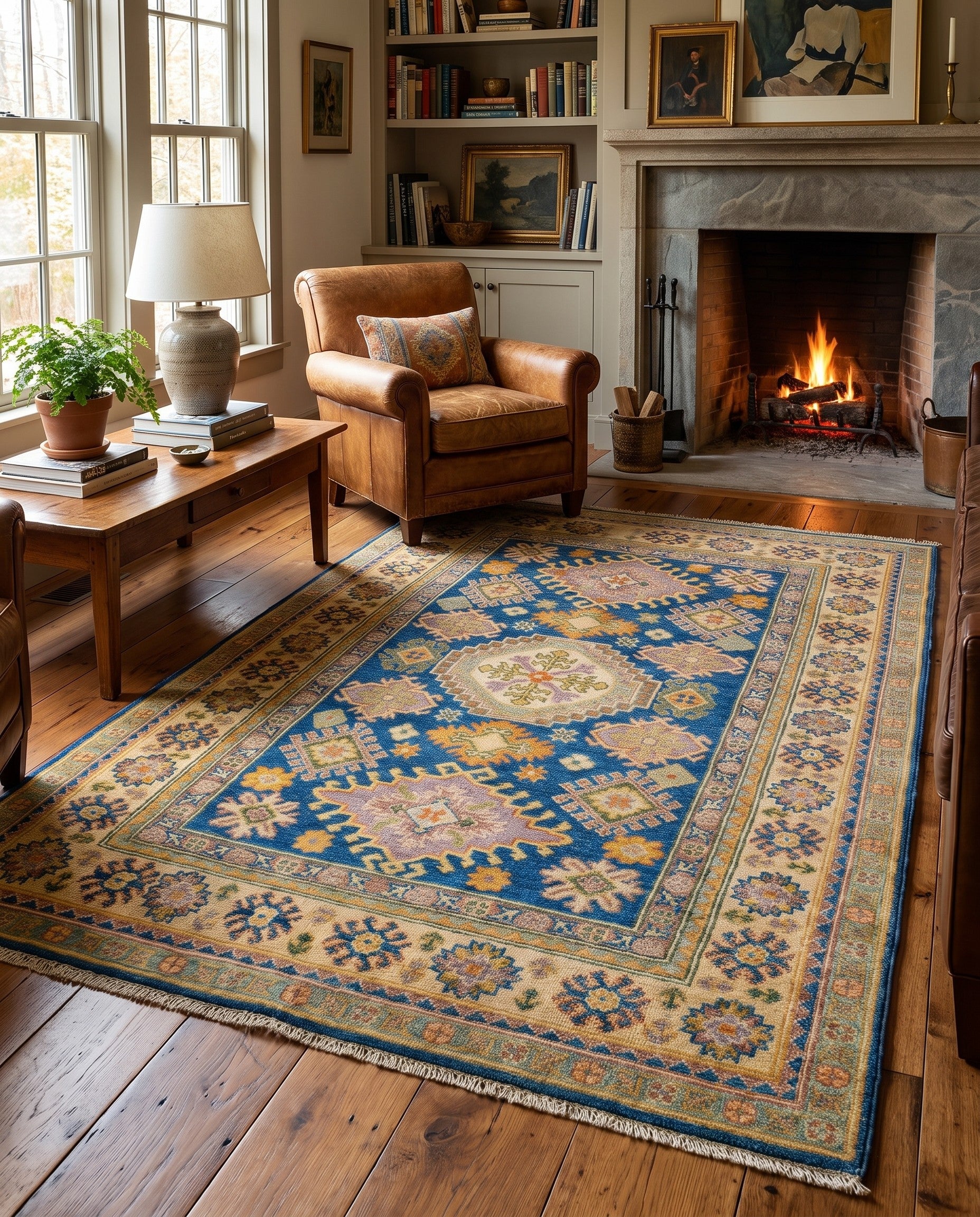 3' 11 x 6' Hand Knotted Kazak Rug