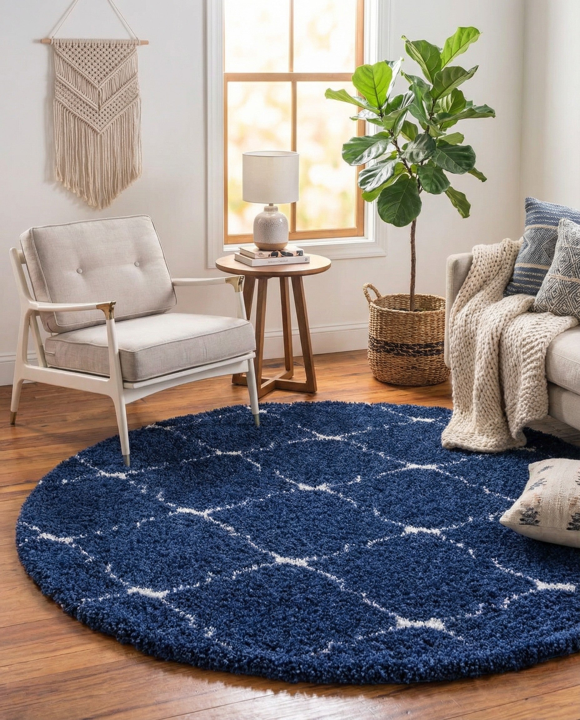 5' x 5' Marrakesh Shag Round Rug