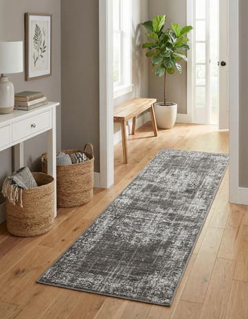 Dark Gray Aarhus Runner Rug