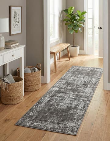 Dark Gray Aarhus Runner Rug