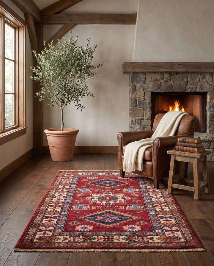 80cm x 120cm Hand Knotted Kazak Rug