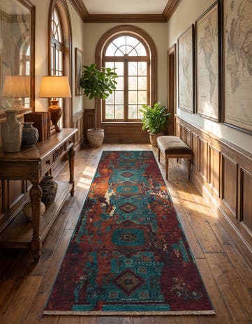 2' 10 x 10' 4 Hand Knotted Mamluk Ziegler Runner Rug
