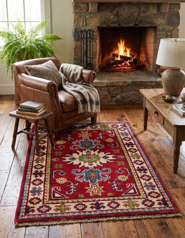 2' 1 x 3' Hand Knotted Kazak Rug