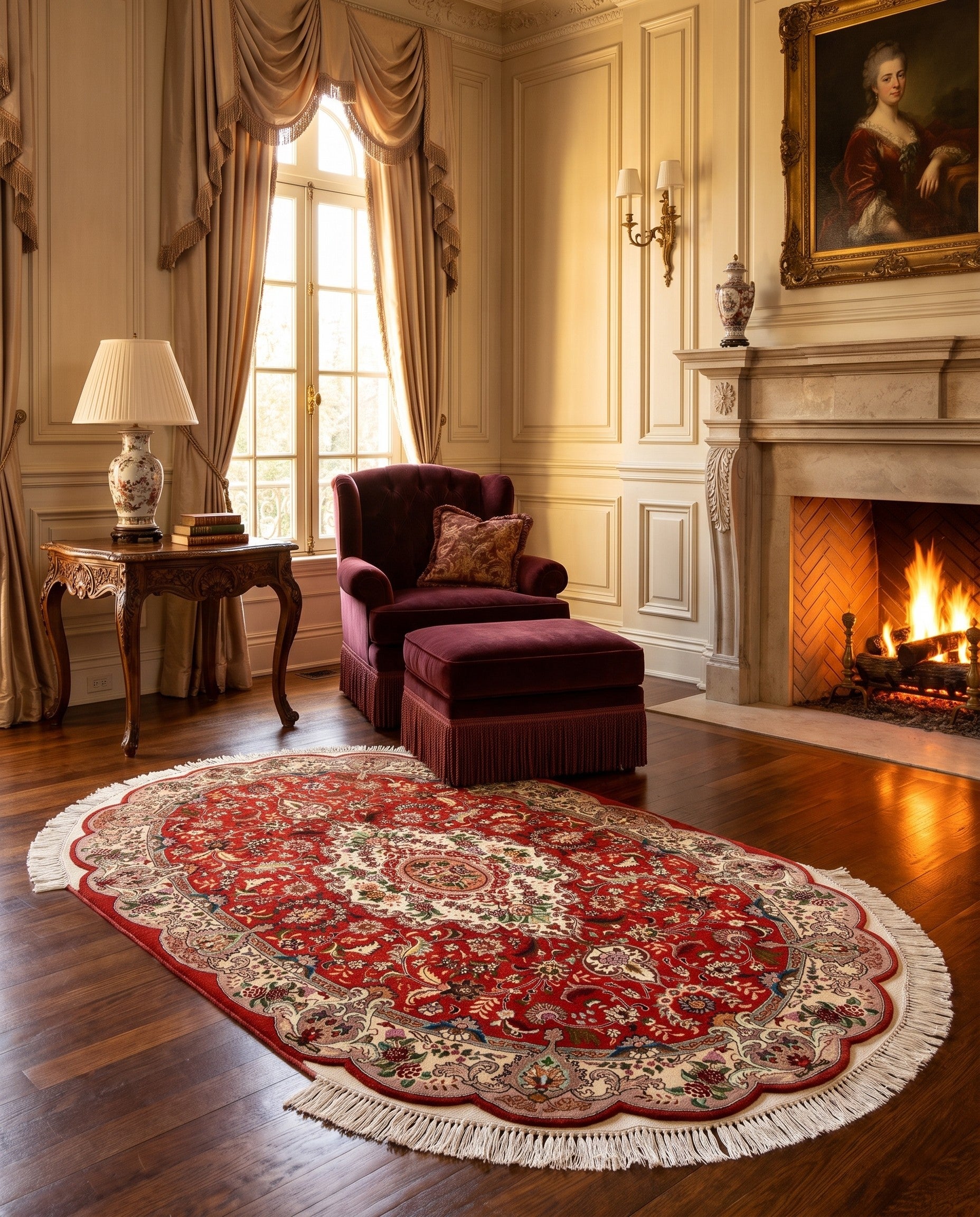 4' 3 x 6' 7 Tabriz Rug