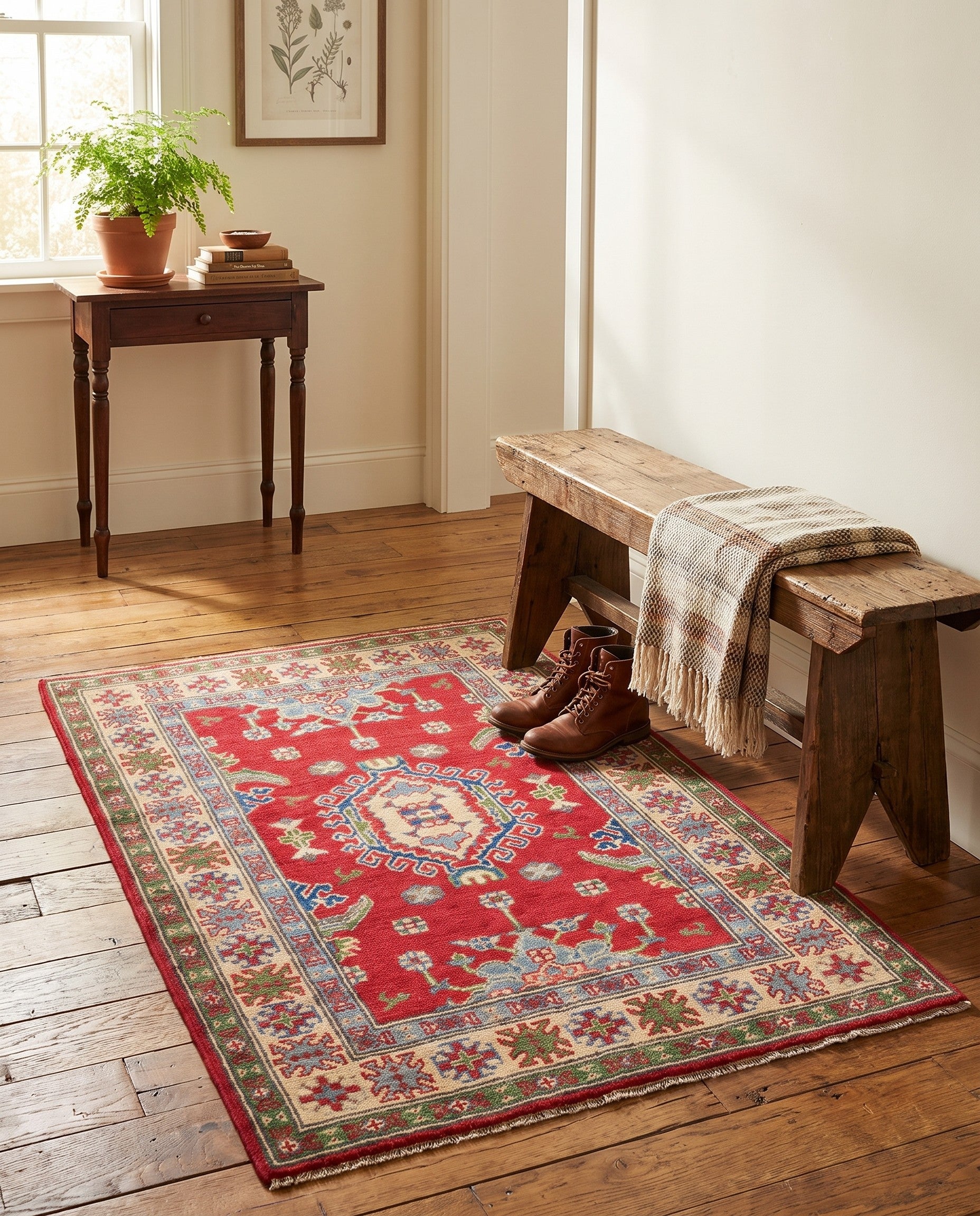2' 10 x 4' 1 Hand Knotted Kazak Rug