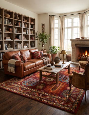 8' x 9' 6 Hand Knotted Kunduz Rug