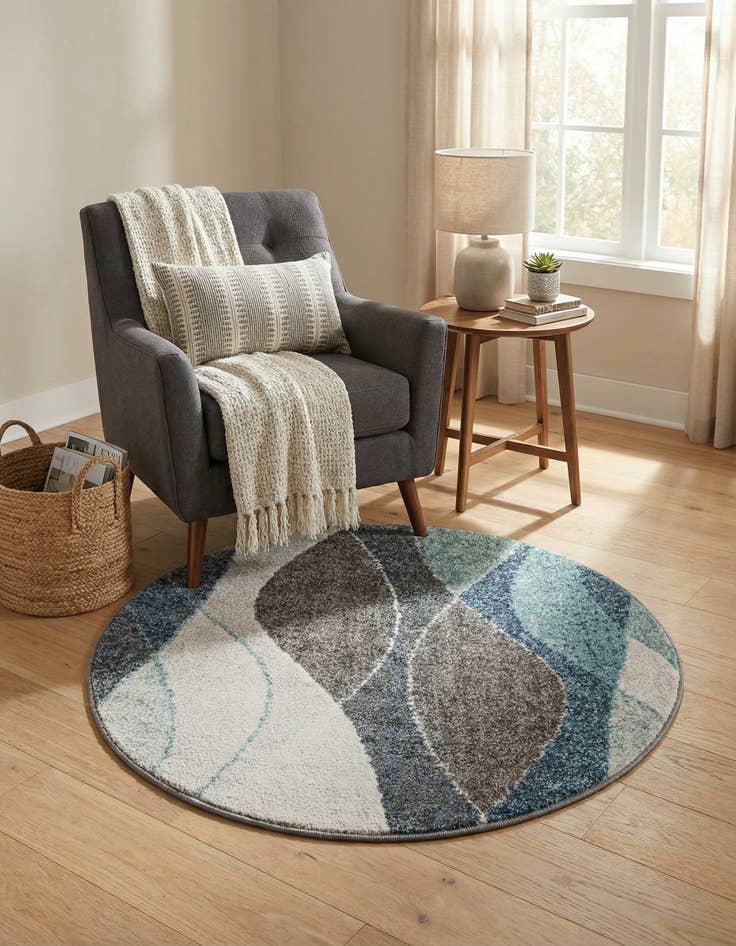 Detail image of 3' x 3' Harvest Round Rug