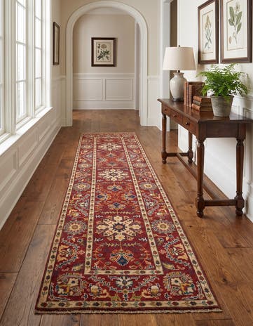 2' 8 x 9' 9 Hand Knotted Kazak Runner Rug