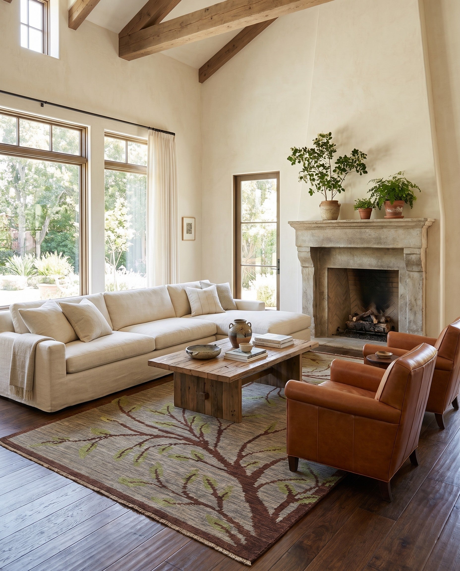 6' 8 x 9' 7 Hand Knotted Ziegler Modern Rug