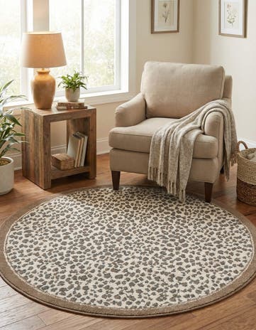 5' x 5' Safari Round Rug