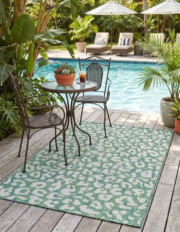 3' x 5' 3 Easy-Clean Safari Indoor / Outdoor Rug
