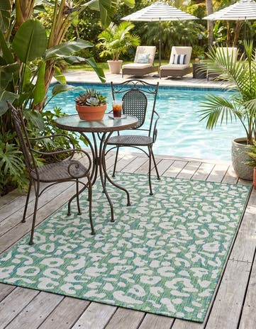 3' x 5' 3 Easy-Clean Safari Indoor / Outdoor Rug