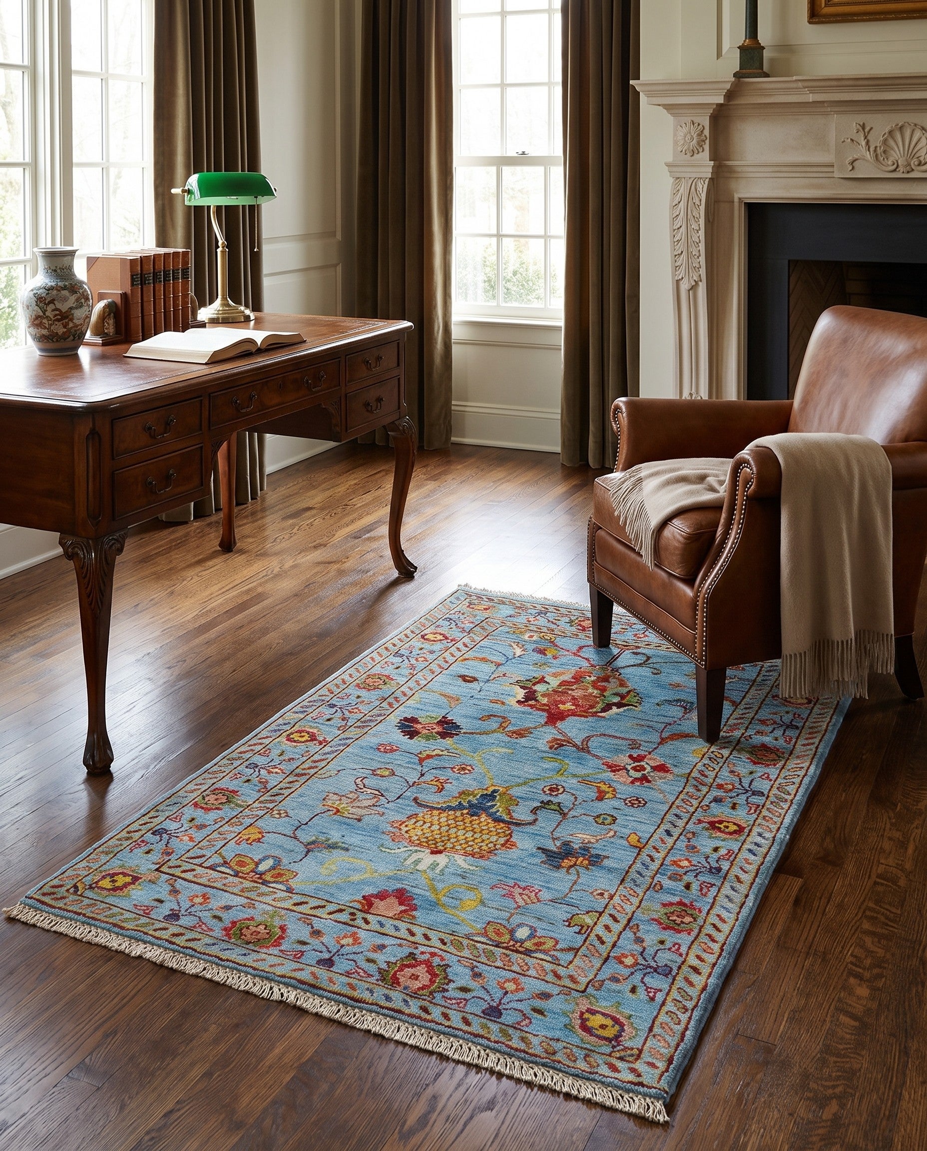 2' 9 x 4' 3 Hand Knotted Ariana Ziegler Rug