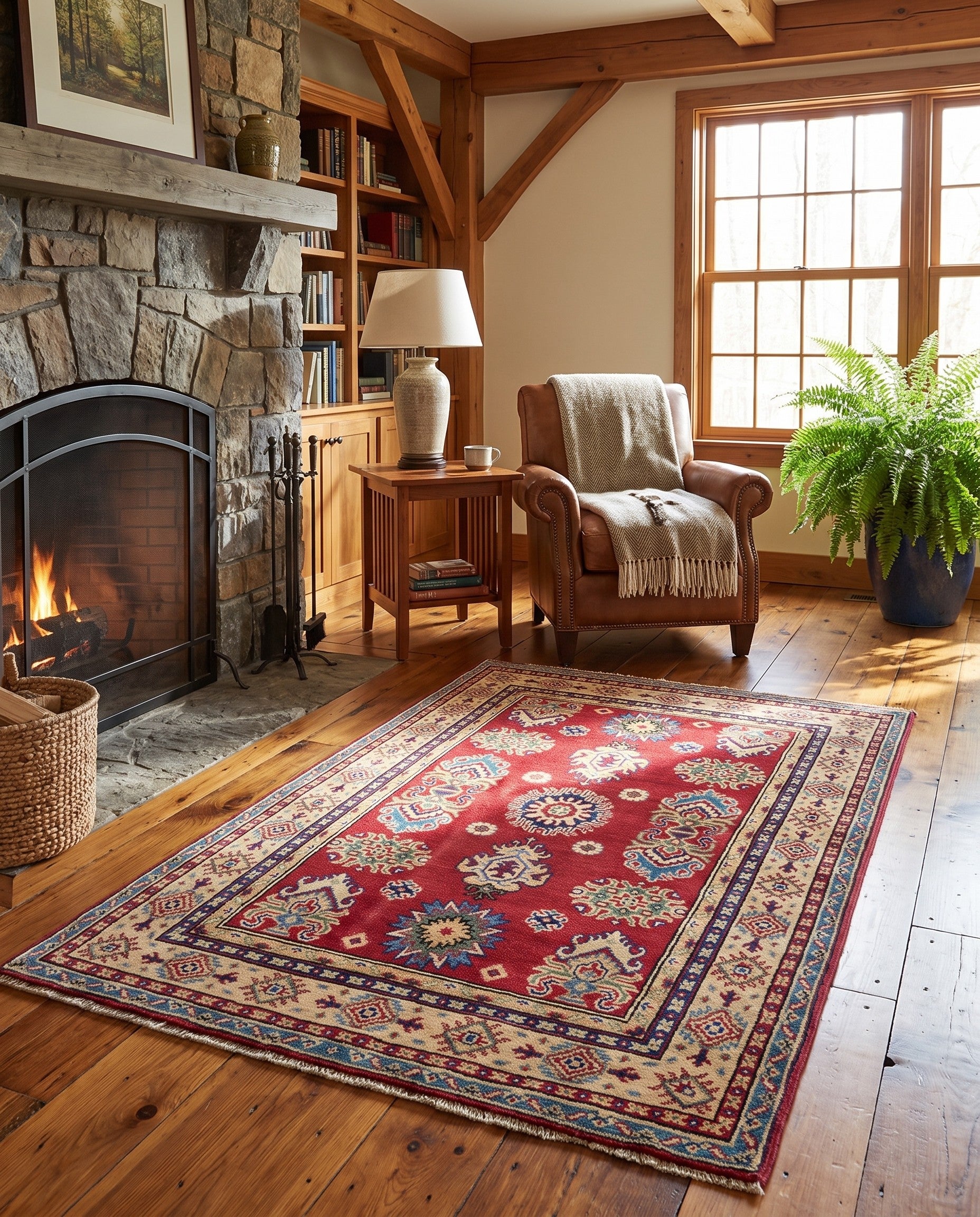 3' 3 x 5' 1 Hand Knotted Kazak Rug