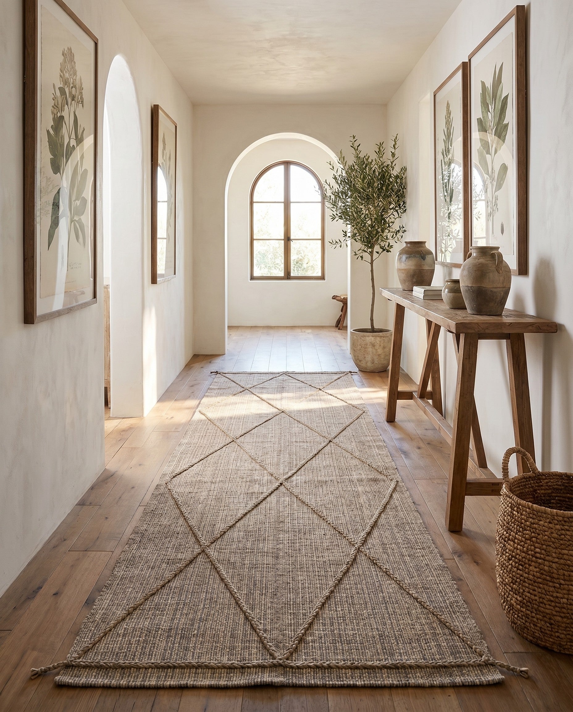 6' 1 x 12' 1 Hand Knotted Moroccan Wool Runner Rug