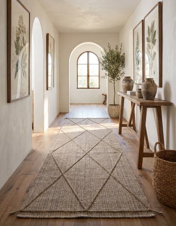 6' 1 x 12' 1 Hand Knotted Moroccan Wool Runner Rug