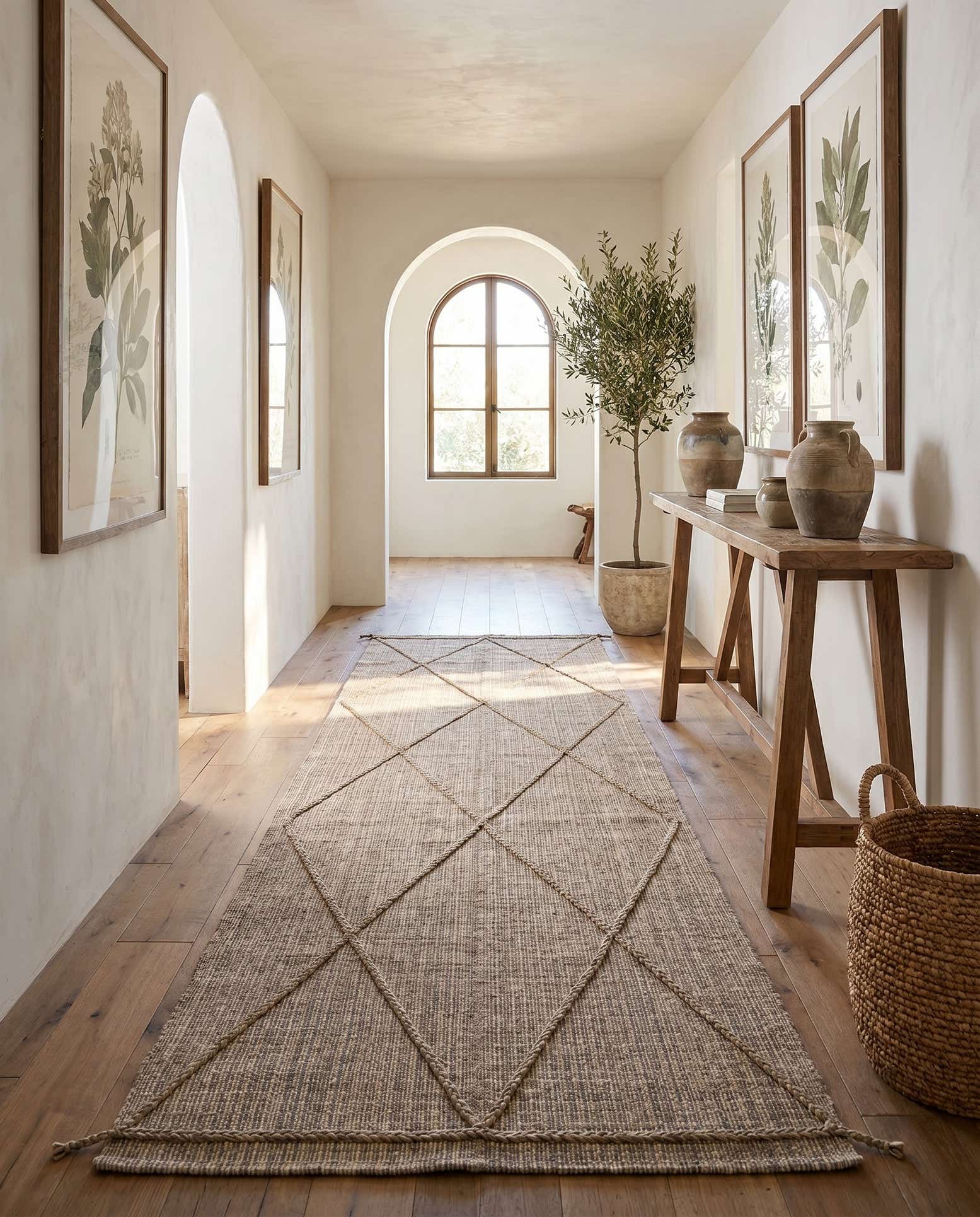 6' 1 x 12' 1 Hand Knotted Moroccan Wool Runner Rug