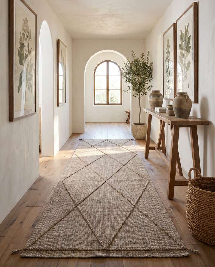 6' 1 x 12' 1 Hand Knotted Moroccan Wool Runner Rug