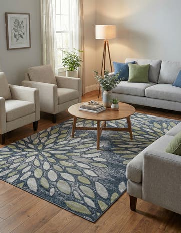 Navy Blue Charleston Rug