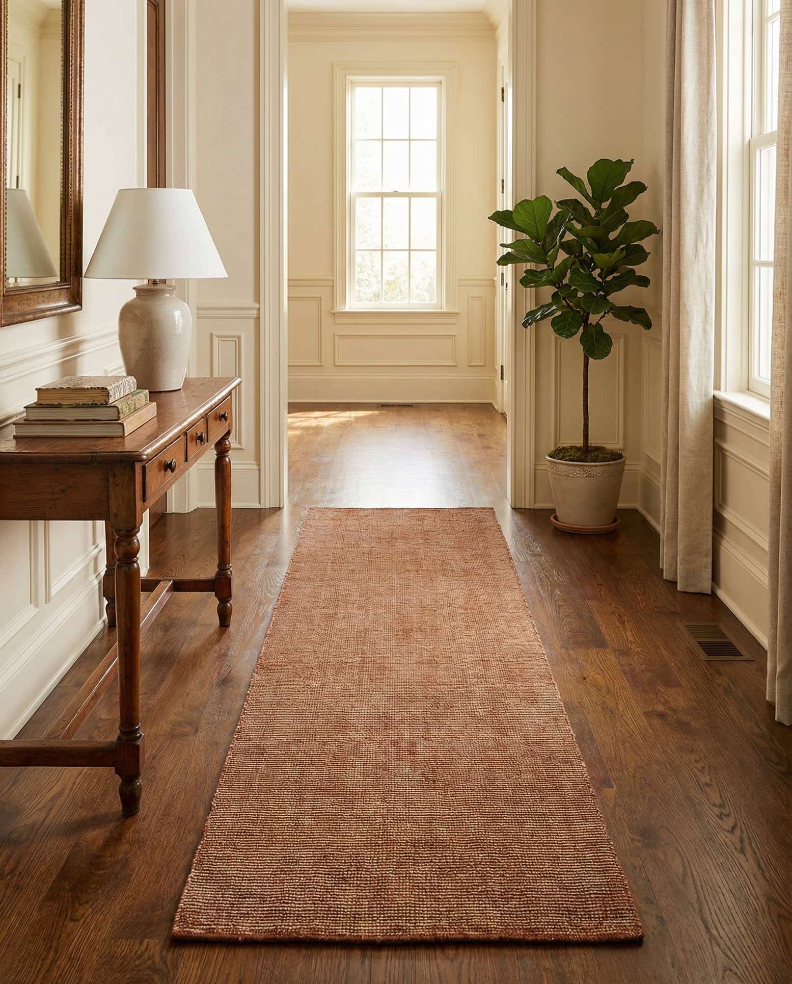 2' 7 x 12' Hand Woven Jill Zarin English Manor Wool Runner Rug