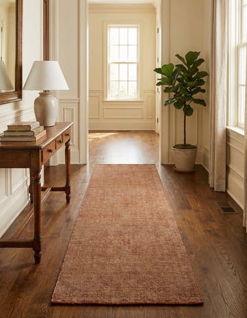 2' 7 x 12' Hand Woven Jill Zarin English Manor Wool Runner Rug