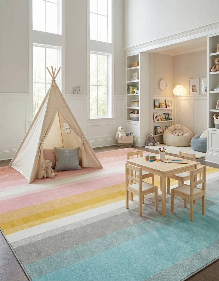 Detail image of 12' x 12' Whimsy Kids Square Rug