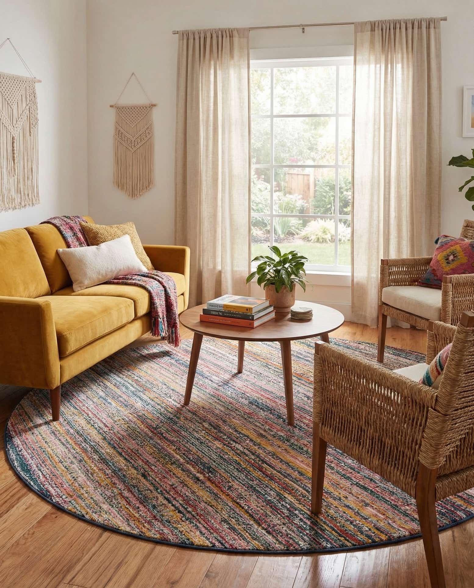 7' 10 x 7' 10 Gemstone Round Rug
