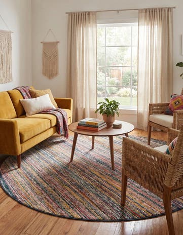 7' 10 x 7' 10 Gemstone Round Rug