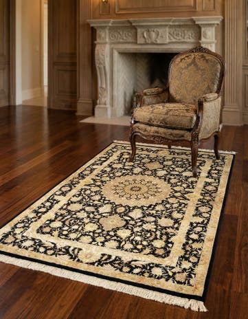 3' 5 x 5' 1 Ghom Silk Rug