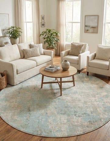 7' 10 x 7' 10 Lotus Round Rug