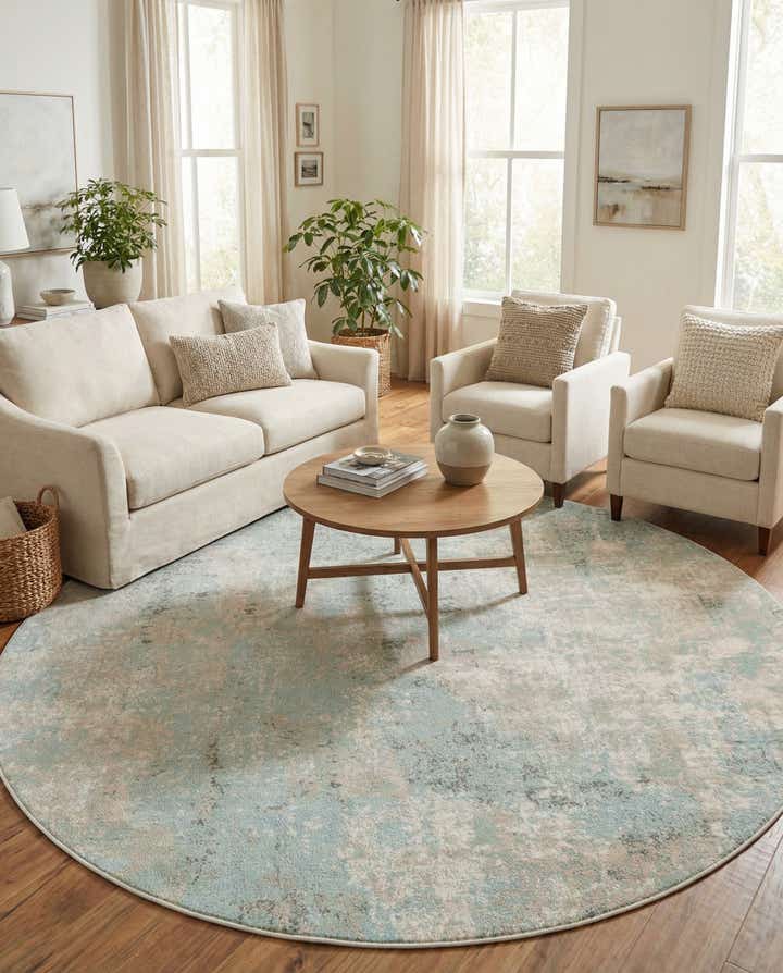 7' 10 x 7' 10 Lotus Round Rug