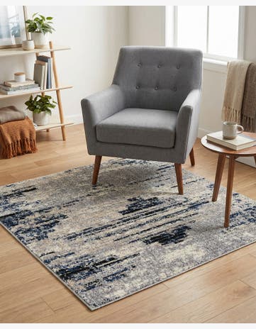 Gray Tucson Square Rug