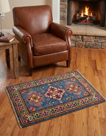 2' x 3' 2 Hand Knotted Kazak Rug