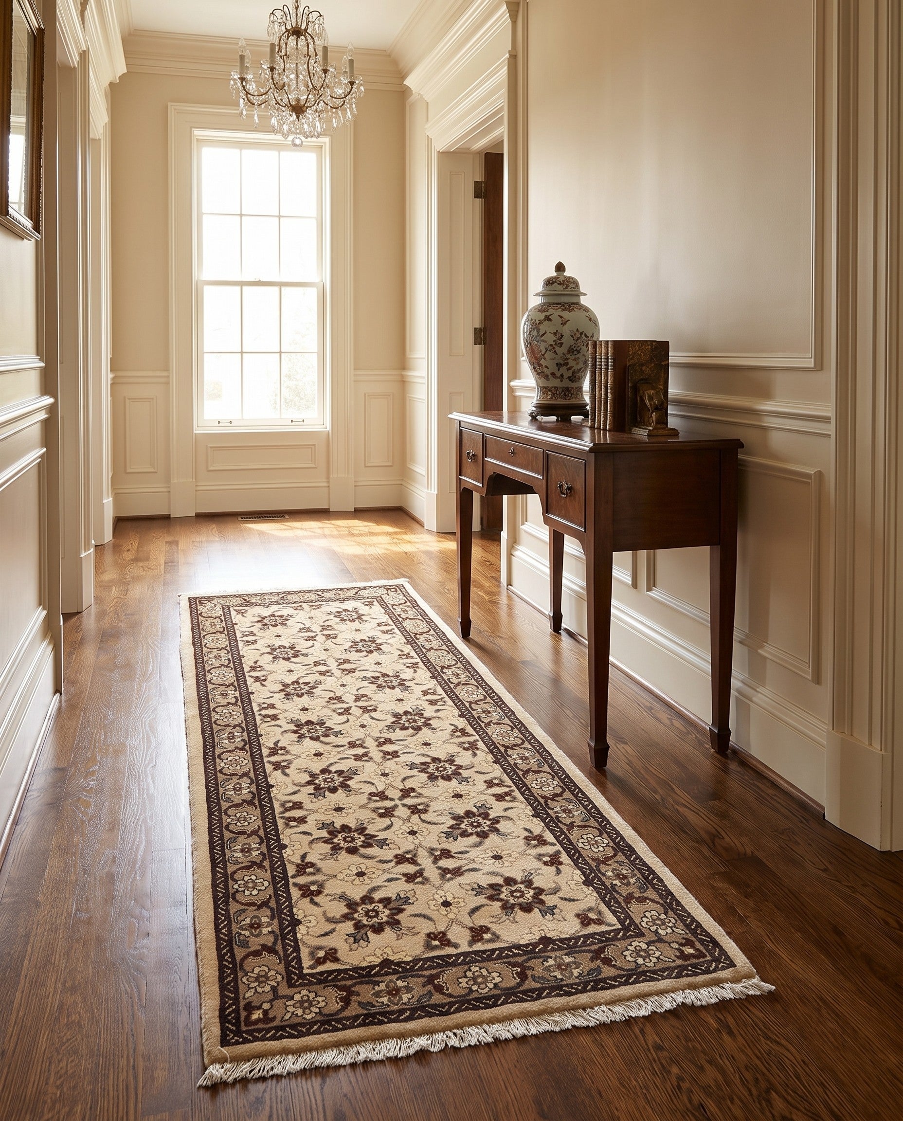 2' 9 x 6' 11 Hand Knotted Tabriz Persian Wool Runner Rug