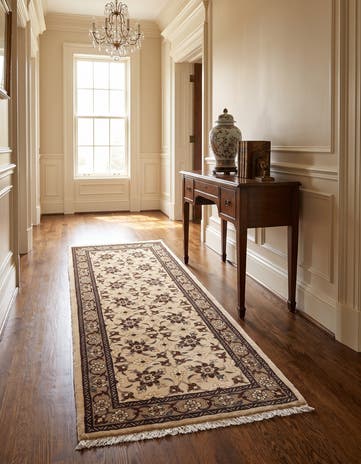 2' 9 x 6' 11 Hand Knotted Tabriz Persian Wool Runner Rug