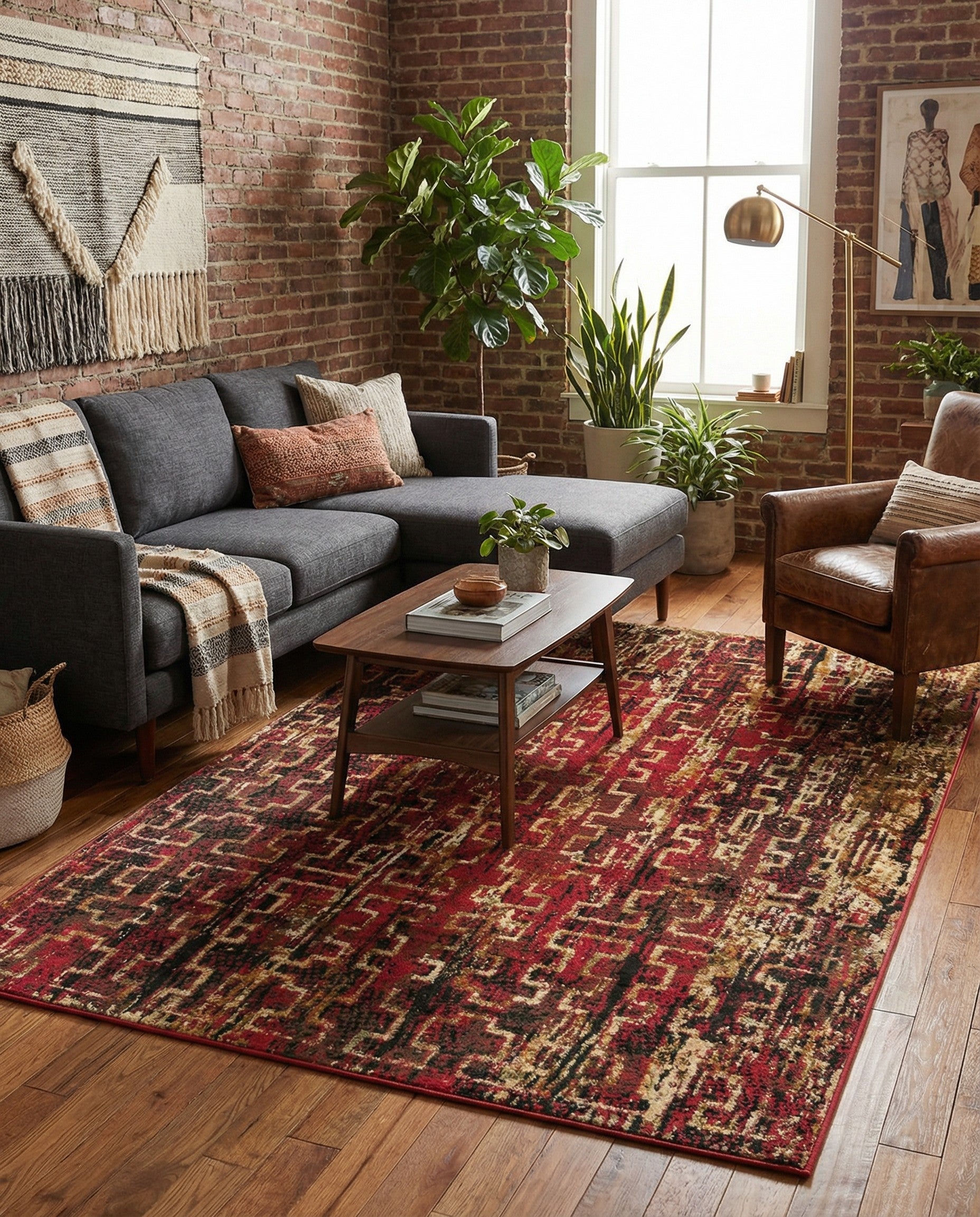 5' 3 x 7' Saturn Rug