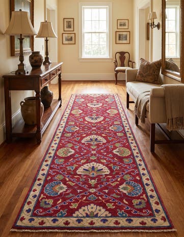 2' 8 x 8' 2 Hand Knotted Kazak Runner Rug