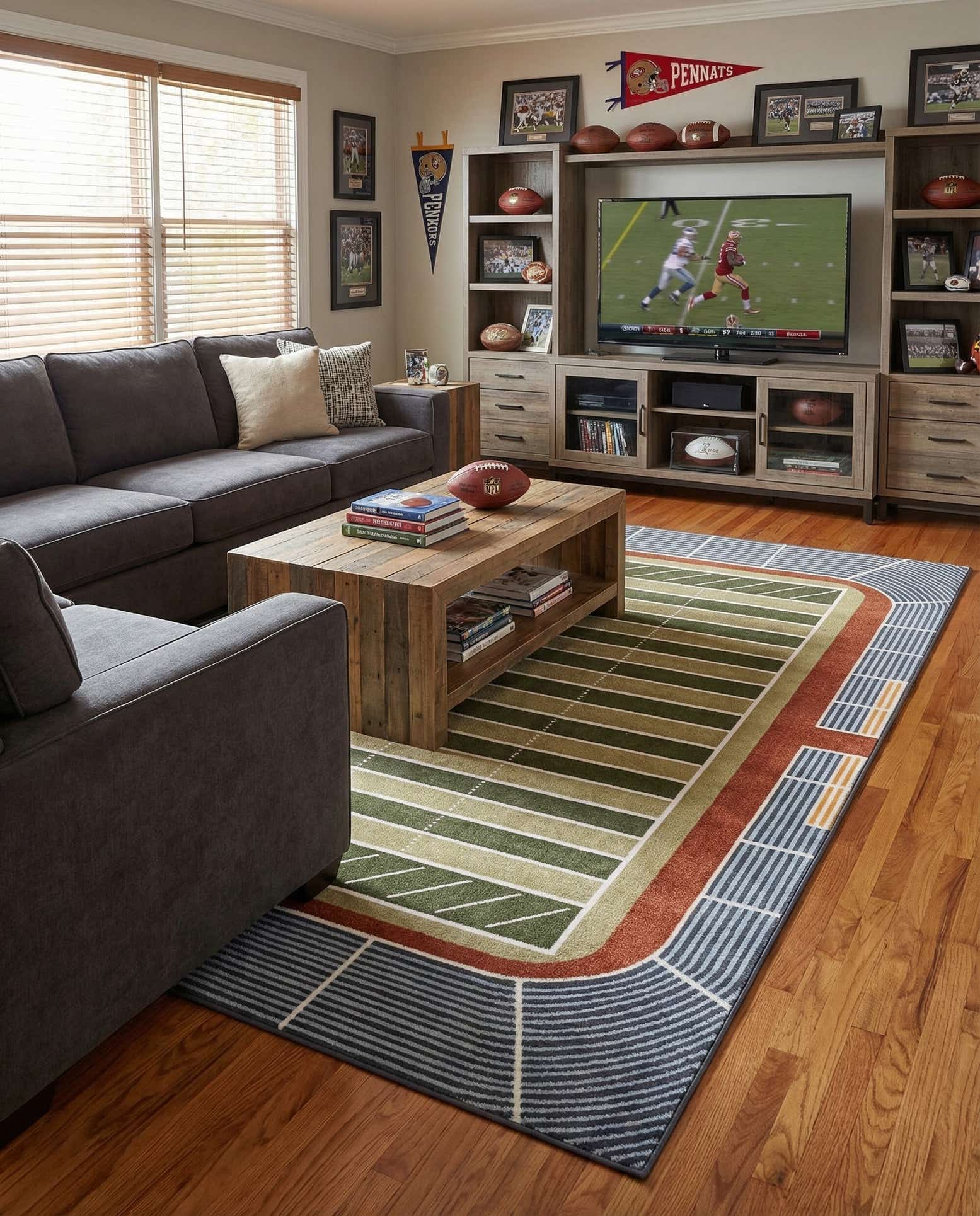 7' x 10' Sports Washable Rug
