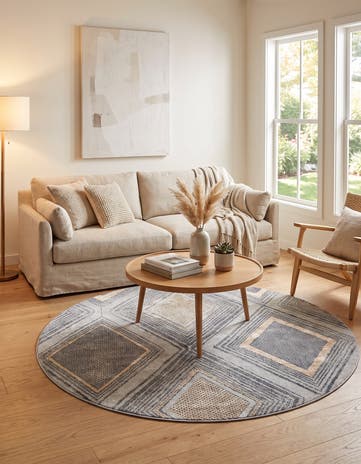 6' x 6' Caspian Round Rug