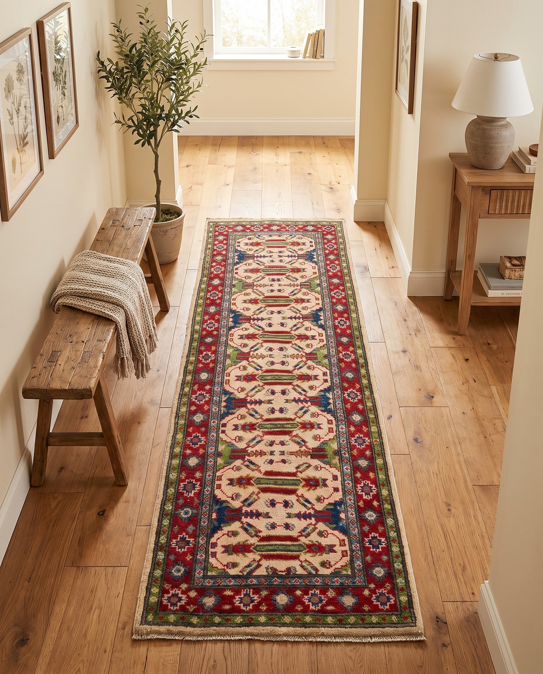 2' x 5' 11 Hand Knotted Kazak Runner Rug