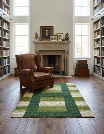 3' 4 x 4' 8 Kashkuli Wool Rug