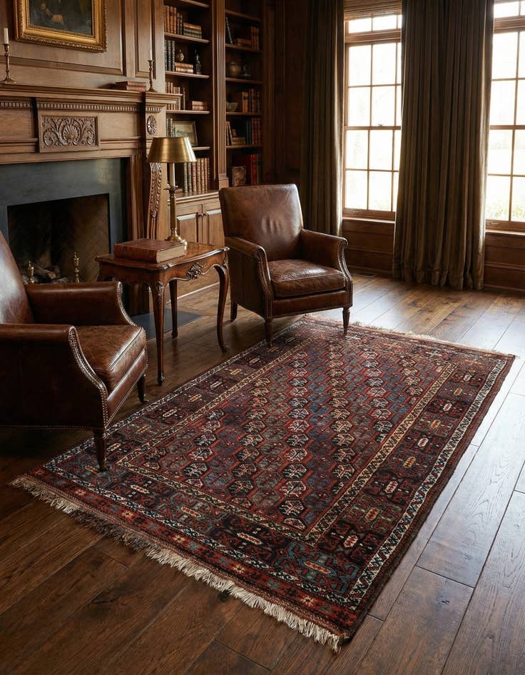 Detail image of 3' 8 x 5' 10 Mianeh Wool Rug