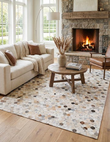 5' 1 x 8' 1 Cowhide Stocks Rug