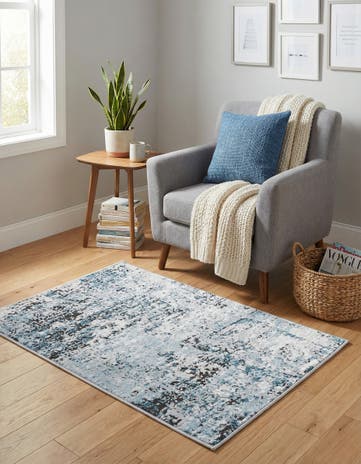 Blue Leipzig Rug